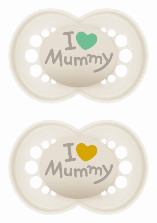 Πιπίλα Ι Love Mummy & Daddy Σιλικόνης 6-16 μηνών