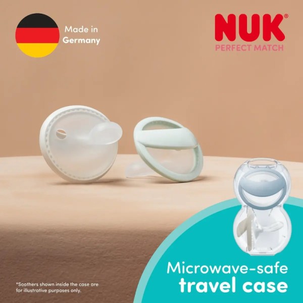 NUK ΠΙΠΙΛΑ PERFECT MACTH ΣΙΛΙΚ. ΜΕΓ. 1 GREEV/BLUE