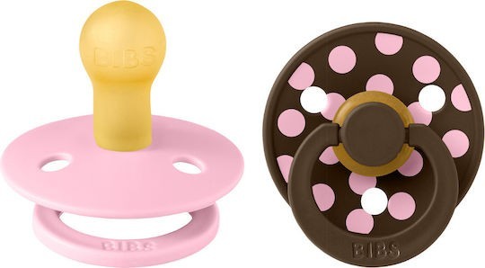 Πιπίλες STUDIO Colour 2 Τεμάχια Polka - Baby Pink/Mocha - No 2