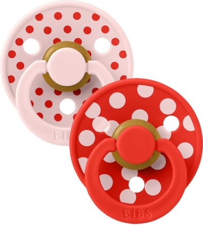 Πιπίλες STUDIO Colour 2 Τεμάχια Polka - Blossom/Candy Apple - No 2
