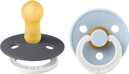 Colour GLOW Πιπίλες 2 Τεμάχια - Iron/Baby Blue ΜΕΓ2 - No 2 Colour GLOW Πιπίλες 2 Τεμάχια - Iron/Baby Blue ΜΕΓ2 - No 2