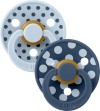 Πιπίλες STUDIO Colour 2 Τεμάχια Polka - Baby Blue/Steel Blue ΜΕΓ1