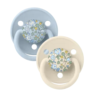 BIBSxLIBERTY ΠΙΠΙΛΕΣ DE LUX 2 PACK SILICONE ONESIZE ELOISE BABY BLUE MIX