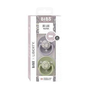 BIBSxLIBERTY ΠΙΠΙΛΕΣ DE LUX 2 PACK SILICONE ONESIZE CAPEL SAGE MIX