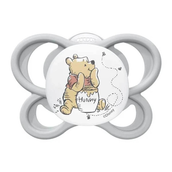 Πιπίλα Perfect Match Air Σιλικόνης με Θήκη 0-6μηνών Disney Winnie The Pooh Nuk