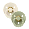 BIBS ΣΕΤ ΠΙΠΙΛΕΣ 2ΤΜΧ – COLOUR – IVORY/ SAGE – ΣΤΡΟΓΓΥΛΗ No3