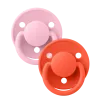 Πιπίλες BIBS DE LUX SILICONE ONE SIZE baby pink/tango