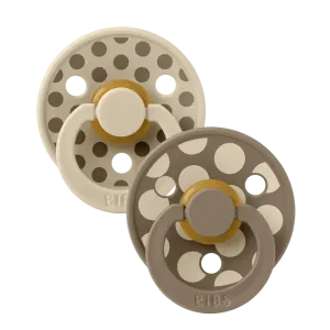 Studio Colour Pacifiers - Size 3 - Round - 2-Pack - Vanilla