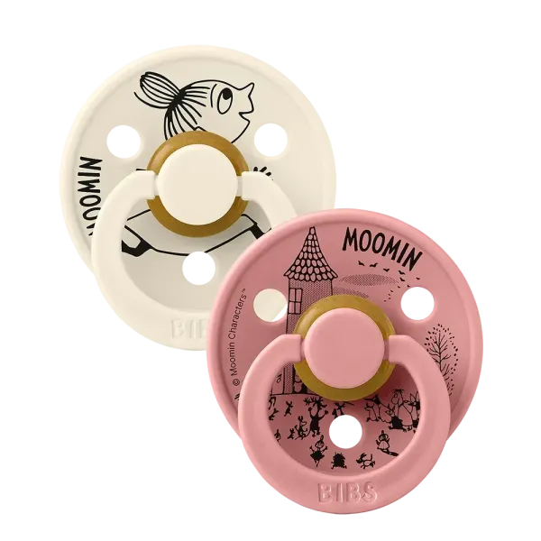 Moomin Colour Πιπίλες 2 τεμάχια Little My - Ivory/Dusty Pink No2 Moomin Colour Πιπίλες 2 τεμάχια Little My - Ivory/Dusty Pink No2