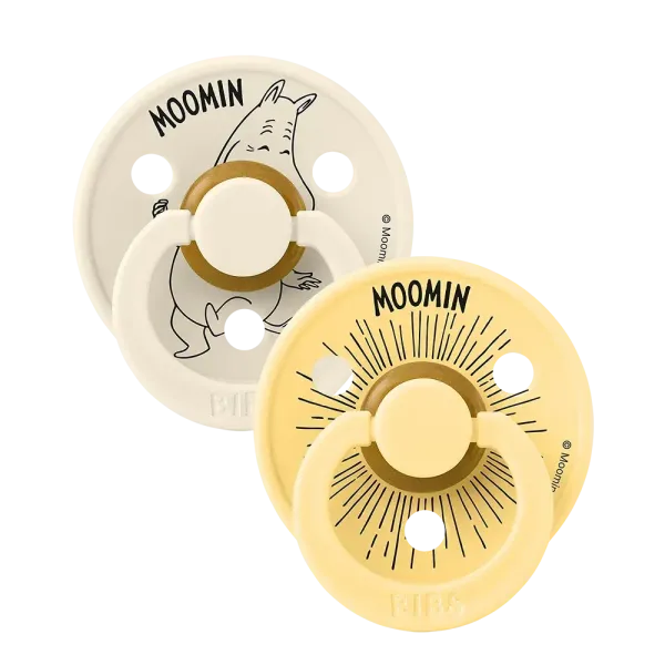 Moomin Colour Πιπίλες 2 τεμάχια Moomintroll- Ivory/Pale Butter Νο1 Moomin Colour Πιπίλες 2 τεμάχια Moomintroll- Ivory/Pale Butter Νο1