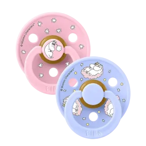 Moomin Colour Πιπίλες 2 Τεμάχια Dreaming - Baby Pink Mix Νο1