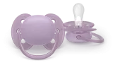 Πιπίλα Ultra Soft (PACIFIER), 6-18 μηνών, Μώβ/σκούρο ρόζ, χωρίς BΡΑ
