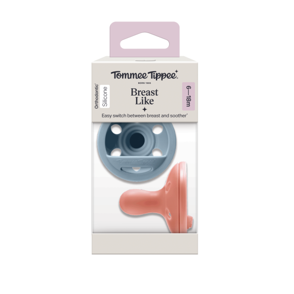 Πιπίλα σιλικόνης 6-18M BREASTLIKE STHR LM 2τμχ