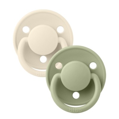 BIBS ΠΙΠΙΛΕΣ DE LUX SILICONE 2ΤΜΧ ONESIZE IVORY/SAGE