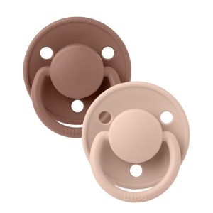 BIBS ΠΙΠΙΛΕΣ DE LUX 2ΤΜΧ ΣΙΛΙΚΟΝΗ ONE SIZE WOODCHUCK/BLUSH