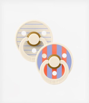 BIBS – STUDIO COLLECTION ΣΕΤ ΠΙΠΙΛΕΣ 2ΤΜΧ – PIN IVORY/HUSH – ΣΤΡΟΓΓΥΛΗ No1