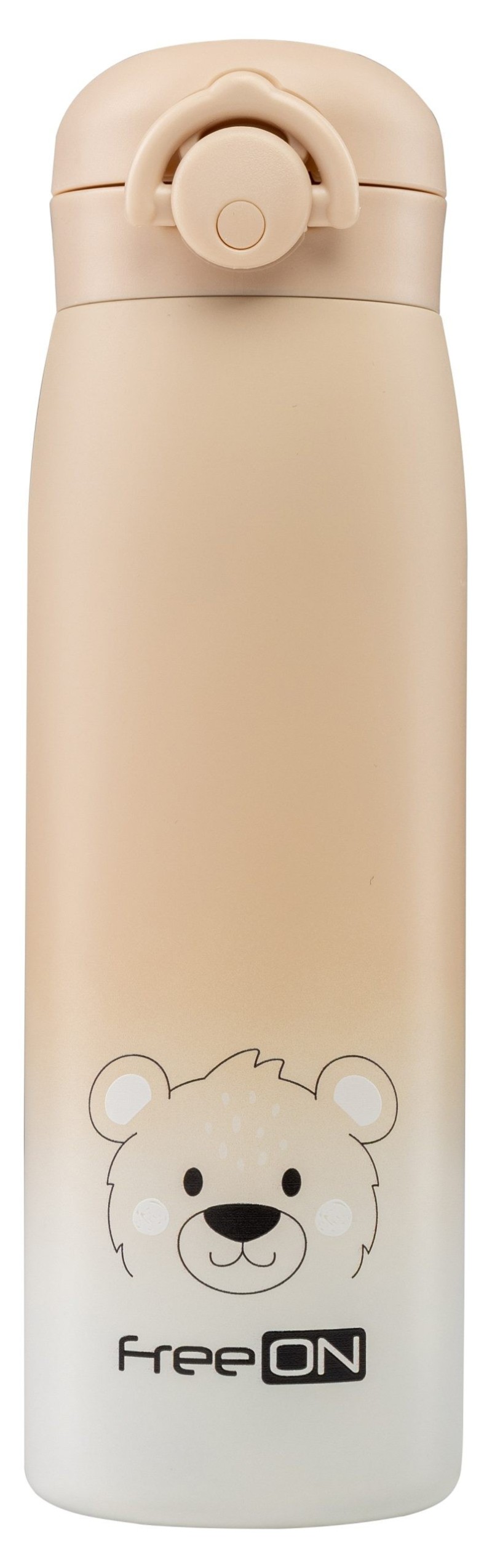 FREE ON ΘΕΡΜΟΣ ΝΕΡΟΥ 480ml BEAR BEIGE THERMO FLASK