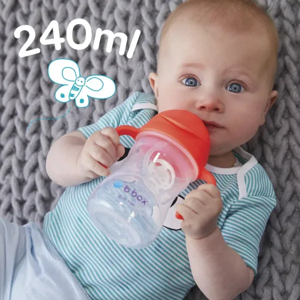 B.BOX SIPPY CUP COBALT 240ml ΕΚΠΑΙΔΕΥΤΙΚΟ ΚΥΠΕΛΛΟ ΜΕ ΚΑΛΑΜΑΚΙ