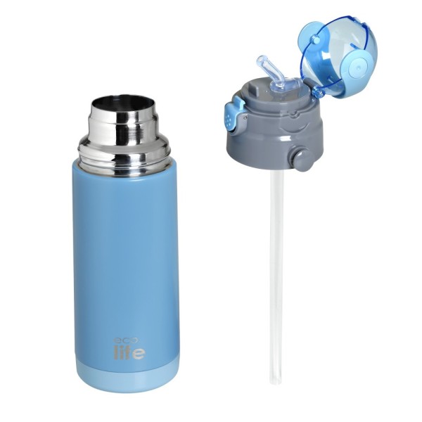 ΜΕΤΑΛΛΙΚΟ ΘΕΡΜΟΣ ΠΑΙΔΙΚΟ 400ml -ΜΠΛΕ