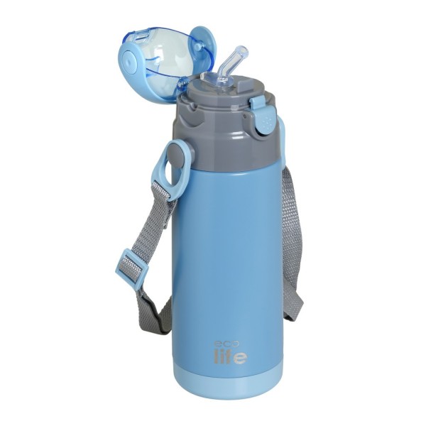 ΜΕΤΑΛΛΙΚΟ ΘΕΡΜΟΣ ΠΑΙΔΙΚΟ 400ml -ΜΠΛΕ