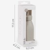 Bottle with straw Platinum Silicone Sand