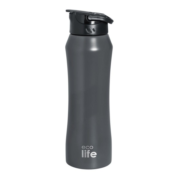ΜΕΤΑΛΛΙΚΟ ΘΕΡΜΟΣ 550ml - ΓΚΡΙ ΜΕ ΚΑΛΑΜΑΚΙ