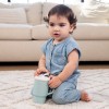 My 1st Tumbler - Mοοdy Blue  κύπελο με καλαμάκι σιλικόνης 260 ml - INFANTINO