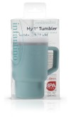 My 1st Tumbler - Mοοdy Blue  κύπελο με καλαμάκι σιλικόνης 260 ml - INFANTINO