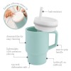 My 1st Tumbler - Mοοdy Blue  κύπελο με καλαμάκι σιλικόνης 260 ml - INFANTINO