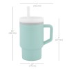 My 1st Tumbler - Mοοdy Blue  κύπελο με καλαμάκι σιλικόνης 260 ml - INFANTINO