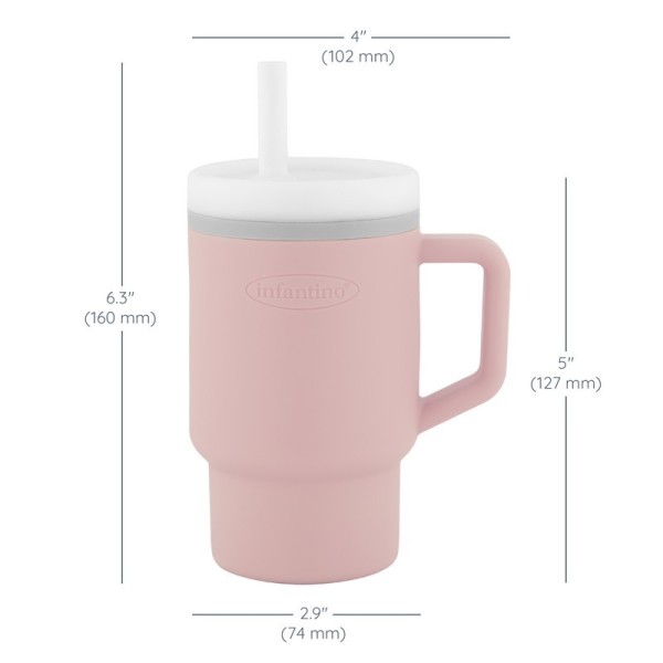 My 1st Tumbler -Pirouette κύπελο με καλαμάκι σιλικόνης 260 ml - INFANTINO