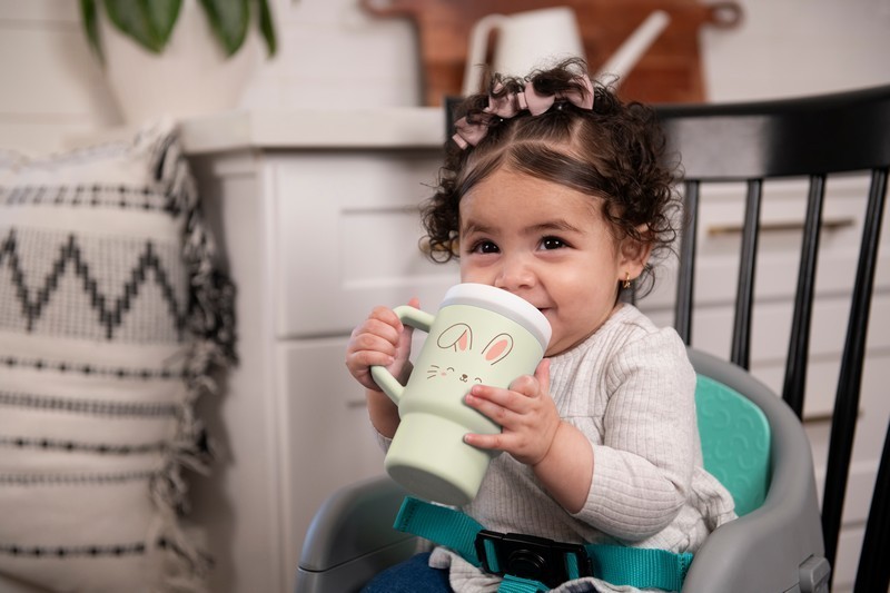 My 1st Tumbler - Easter Bunny  κύπελο με καλαμάκι σιλικόνης 260 ml - INFANTINO