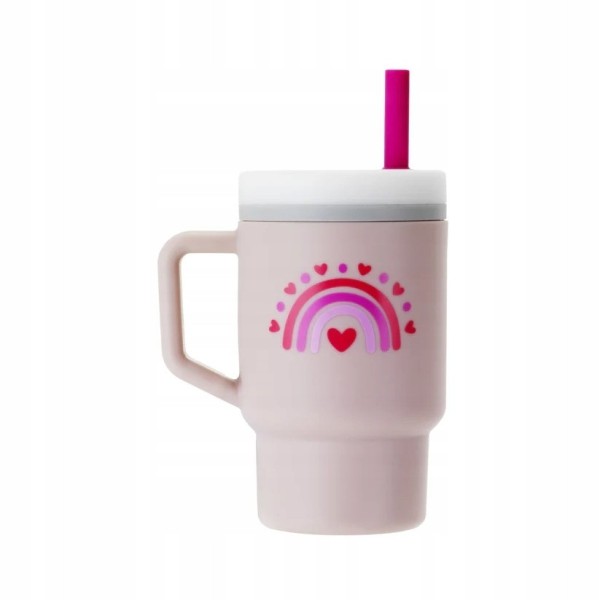 My 1st Tumbler -Valentines  κύπελο με καλαμάκι σιλικόνης 260 ml - INFANTINO