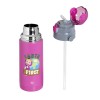 KIDS THERMOS 'MASHA -EARTH FIRST' 400ML (magenta)