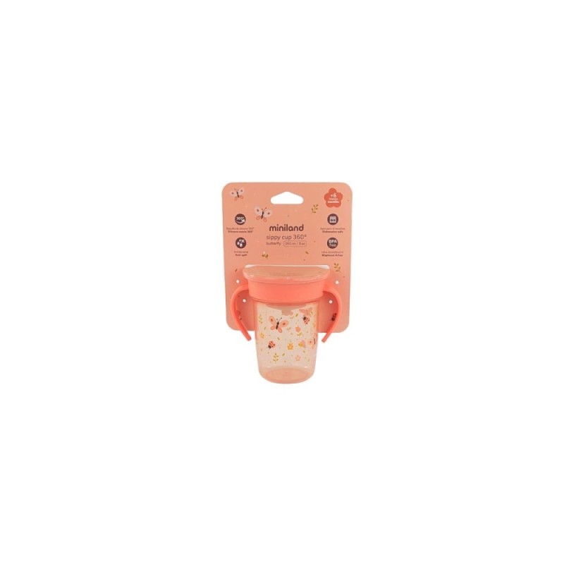 ΠΑΙΔΙΚΟ ΕΚΠΑΙΔΕΥΤΙΚΟ ΠΟΤΗΡΙ 360° BUTTERFLY 270 ml MINILAND