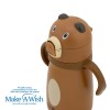 Θερμός μπουκάλι ανοξείδωτο "We Care", Brown Bear 300ml - NAVA