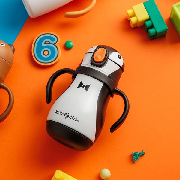 Θερμός μπουκάλι ανοξείδωτο "We Care", Penguin 300ml - NAVA