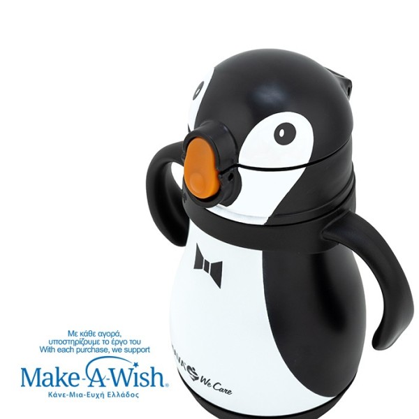 Θερμός μπουκάλι ανοξείδωτο "We Care", Penguin 300ml - NAVA