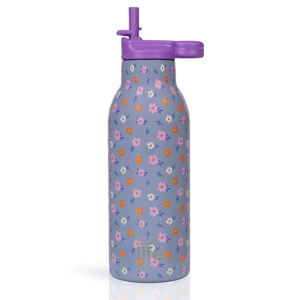 Flower Bloom Thermos 550ml | Με Εσωτερικό Καλαμάκι - Eco Life