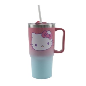 Ποτήρι ss με καλαμάκι 520ml Hello Kitty - GIM