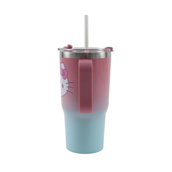 Ποτήρι ss με καλαμάκι 520ml Hello Kitty - GIM