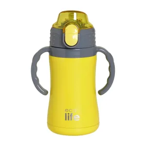 ΜΕΤΑΛΛΙΚΟ ΘΕΡΜΟΣ ΠΑΙΔΙΚΟ 300ml  κίτρινο - ECOLIFE