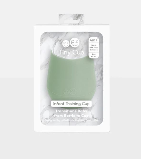 Εκπαιδευτικό ποτήρι 4+ μηνών Tiny Cup - Sage - Ezpz