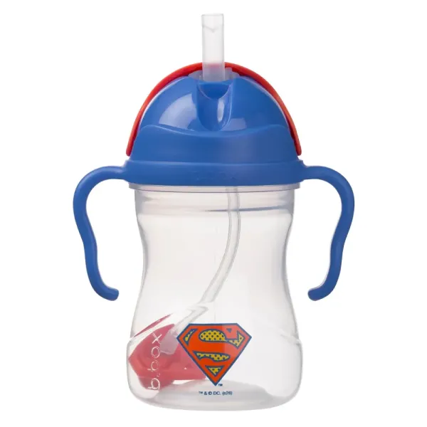Superman Εκπαιδευτικό ποτηράκι με καλαμάκι με βαρίδι