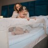 Baby Bed Rail SAFETY NIGHT 127cm  grey