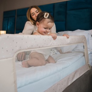 Baby Bed Rail SAFETY NIGHT 127cm  grey