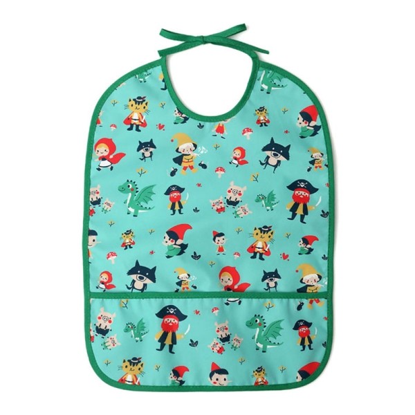 Αδιάβροχη Σαλιάρα με τσέπη Tales Μέντα