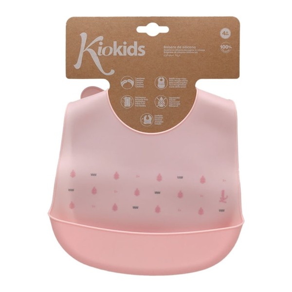 Σαλιάρα Σιλικόνης Petit Moments Ροζ