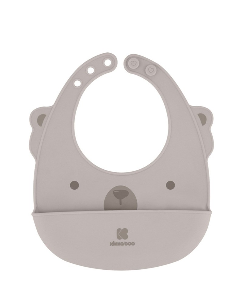 Σαλιάρα σιλικόνης Μπεζ