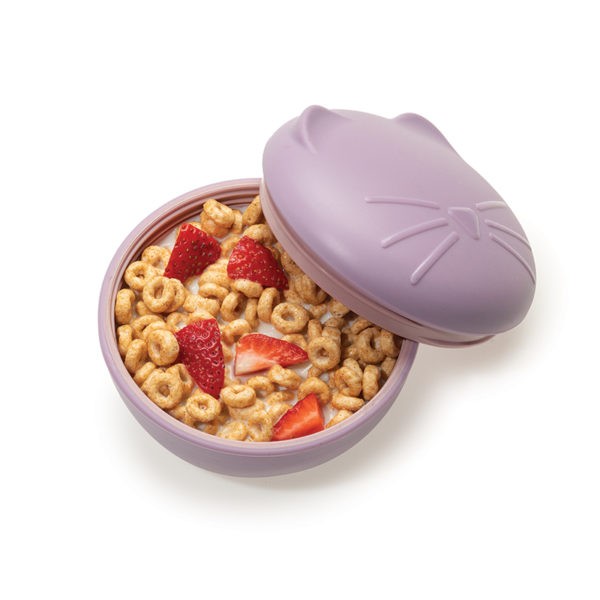 SILICONE BOWL W/LID CAT NEW ΜΠΟΛ ΣΙΛΙΚΟΝΗΣ 350ml